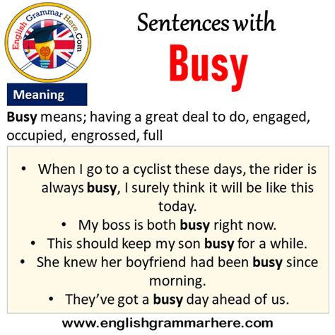 bussy o busy|busy adjective .